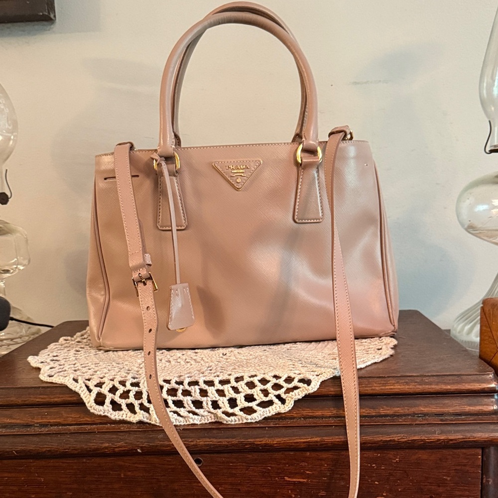 Prada Blush Leather Satchel